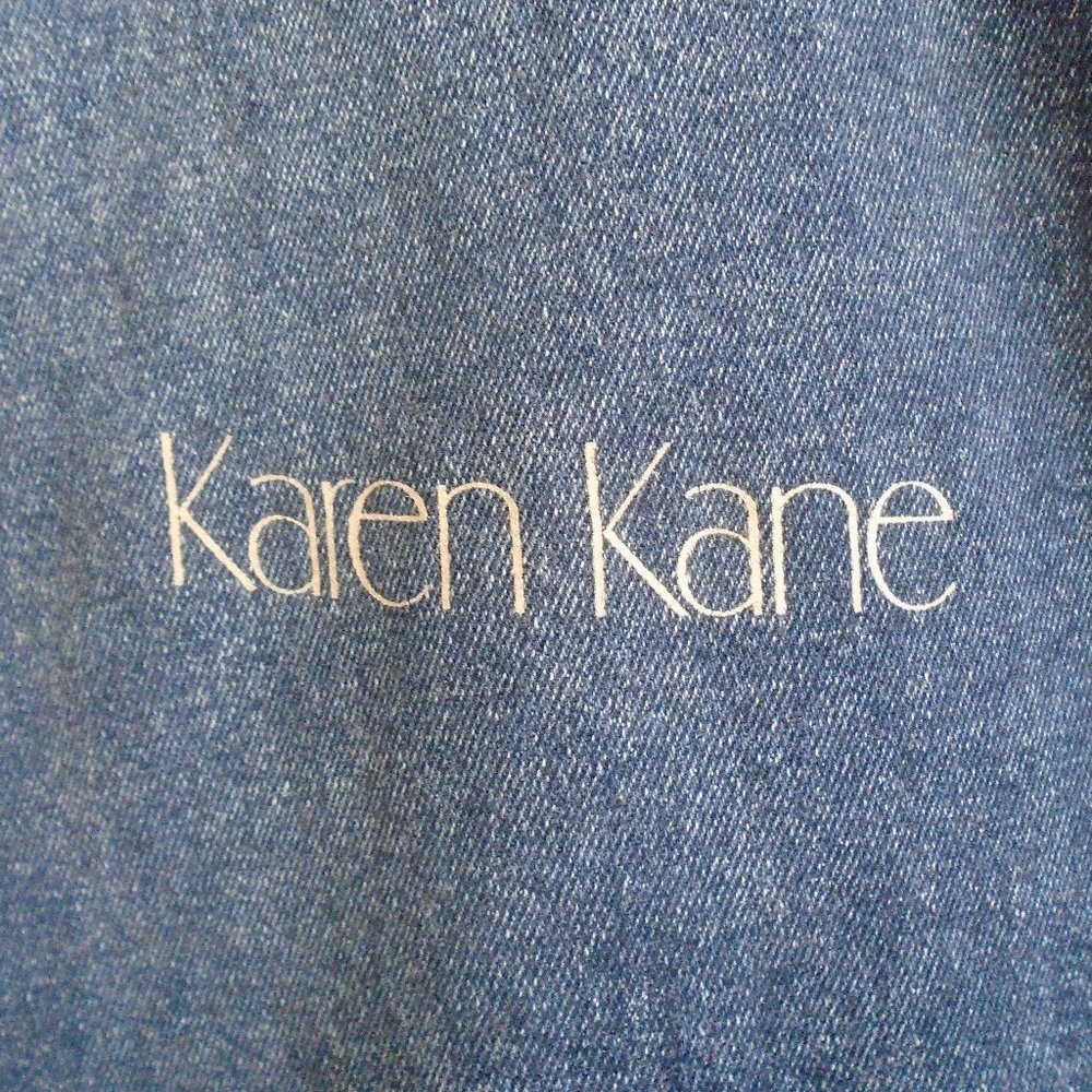 Blue Denim Garment Bag